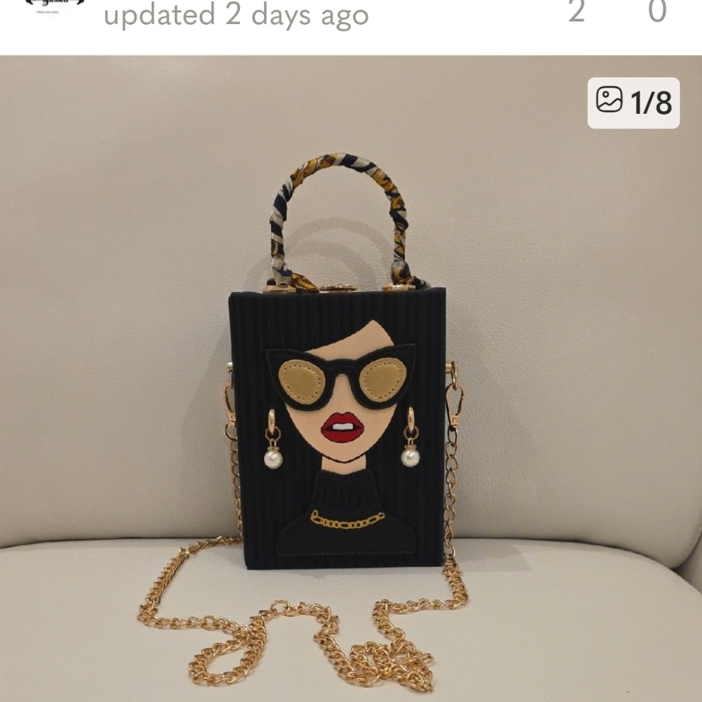 20. Graphic Desing Face Crossbody Bag